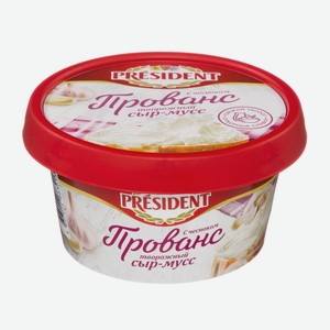 Сыр-мусс творожный President Прованс c чесноком, 120г