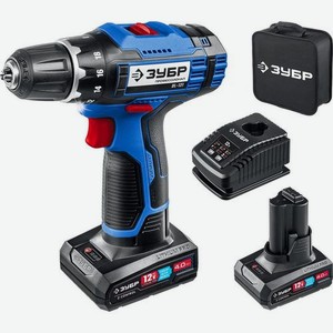 Дрель-шуруповерт Зубр DL-121-42 4Ач, с двумя аккумуляторами