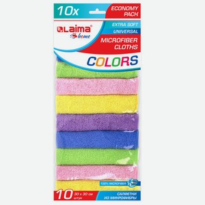 Салфетка из микрофибры 30х30см 10шт