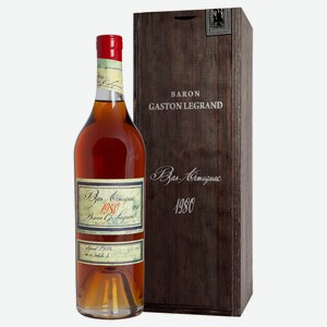 Арманьяк Baron Legrand Armagnac 1980 в подарочной упаковке, 0.7л