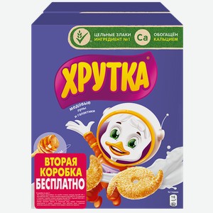 Готовый завтрак ХРУТКА медовый, луны и галактики, 2х215г
