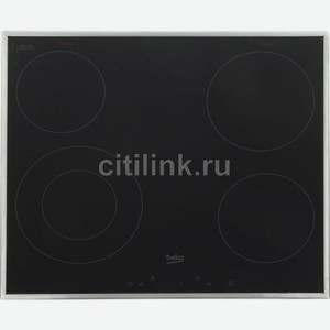 Электрическая варочная панель Beko HIC64402X, Hi-Light, независимая, черный