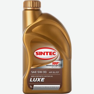 Масло моторное SINTEC Luxe 5000 полусинтетическое 5W-30 SL/CF 600244, Россия, 1 л