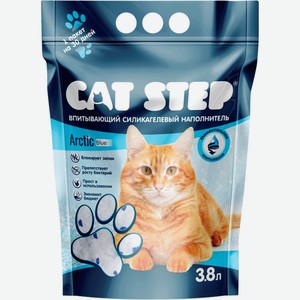 Наполнитель для кошачьего туалета CAT STEP Силикагель, Китай, 3,8 л