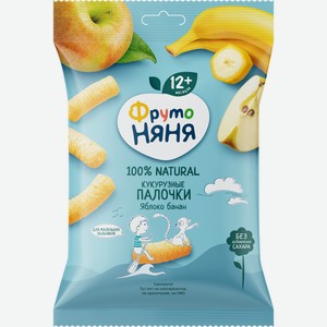 Палочки кукурузные ФрутоНяня Яблоко и банан, 20г Россия