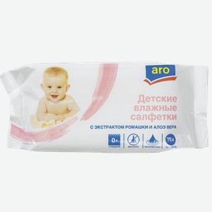 aro Салфетки влажные детские 75 шт Россия