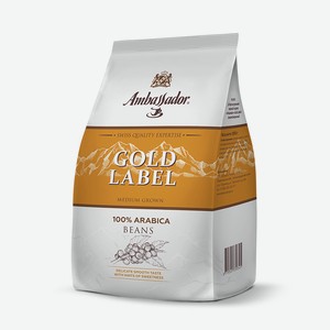 Кофе Ambassador Gold Label зерновой, 1кг Россия