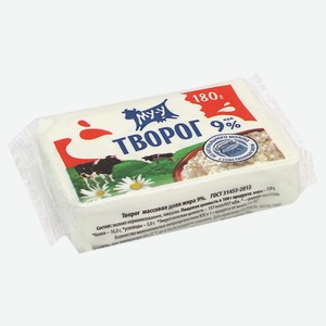 Творог «МУ-У» 9% БЗМЖ, 180 г