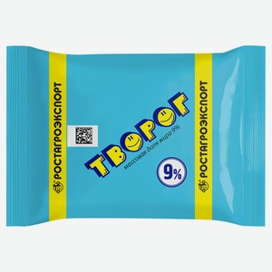 Творог «Ростагроэкспорт» 9% БЗМЖ, 180 г