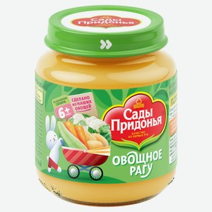 Пюре «Сады Придонья» овощное рагу цветная капуста кабачок морковь картофель с 6 мес., 120 г