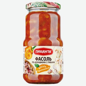 Фасоль Пиканта по-домашнему с грибами 470г