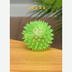 Игрушка для собак светящийся мячик с шипами  Лунатик  6,5 см (6,5 см)