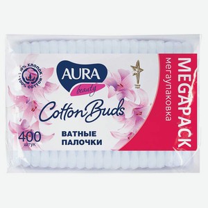 Ватные палочки Aura, 400 шт