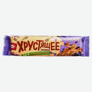 Печенье «УРА Кондитеры» хрустящее с изюмом, 90 г