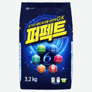 Стиральный порошок Perfect Aekyung Multy Solution с кислородным отбеливателем, 3,2 кг