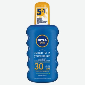 Спрей д/тела Nivea солнцезащитный Защита и увлажнение SPF 30 200мл