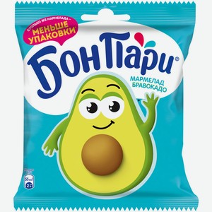 Бон Пари Бравокадо мармелад жевательный фигурный со вкусом фруктов 100г