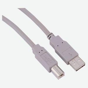 Кабель Qilive USB2,0 AM-BM серый, 1,8 м