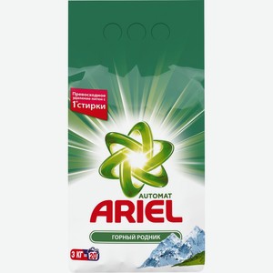Стиральный порошок Ariel Горный Родник Автомат 3кг