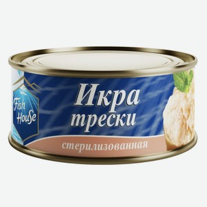 Икра трески Fish House стерилизованная, 185 г