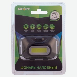 Фонарь на лоб «Старт» LOE 205-C1 черный
