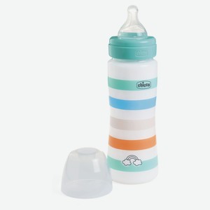 Бутылочка для кормления Chicco Well-Being Girl с 4 месяцев, 330 мл
