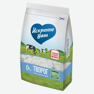 Творог «Искренне Ваш» рассыпчатый 0% БЗМЖ, 500 г