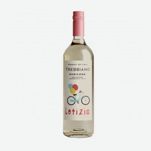 Вино Летиция Рубиконе белое, полусладкое, ординарное, сортовое, 9,5%, 0,75 л