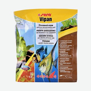 Корм д/рыб VIPAN в хлопьях 12г Sera