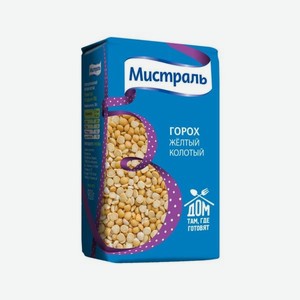 Горох <Мистраль> желтый колотый 900г Россия