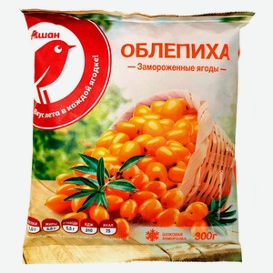 Облепиха АШАН Красная птица замороженная, 300 г