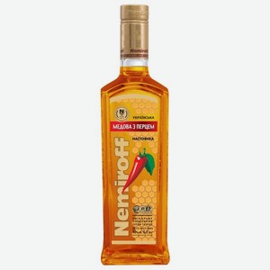 Настойка Nemiroff Украинская медовая с перцем 40%, 0.5 л