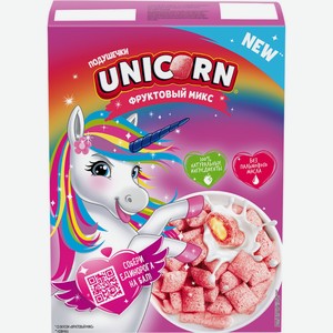 Готовый завтрак KELLOGG S Unicorn Подушечки с начинкой со вкусом Фруктовый микс, Россия, 200 г