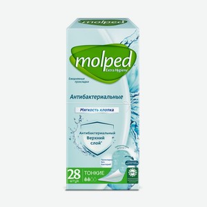 Прокладки ежедневные Molped Antibacterial 28шт
