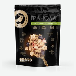 Гранола АШАН Золотая птица с фруктами и орехами, 280 г