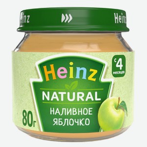 Пюре фруктовое Heinz наливное яблочко с 4 мес 80г ст/б