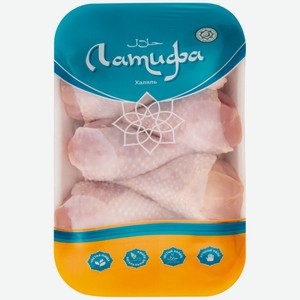 Голень куриная ЛАТИФА Халяль с кожей охл. подложка вес, Россия