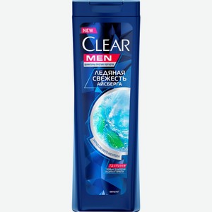 Шампунь CLEAR Vita Abe п/перхоти д/муж.ледяная свежесть ментола, Россия, 400 мл