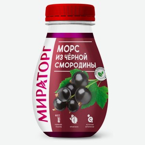 Морс из черной смородины «Мираторг», 370 мл