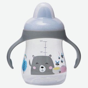 Поильник-непроливайка Lubby твердый носик от 6 мес., 250 мл,
