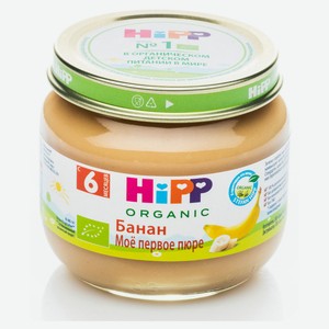 Пюре HiPP банан с 6 мес., 80 г