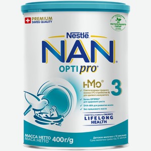 Смесь Nan 3 Optipro молочная с 12 месяцев, 400г
