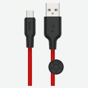 USB кабель Hoco X21 Micro USB красный, 25 см
