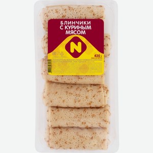 Блинчики ОСТАНКИНО с куриным мясом зам., Россия, 420 г