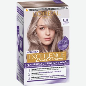 Краска д/волос EXCELLENCE 8.11 Ультр-пеп.свет-русый, Бельгия, 258 г