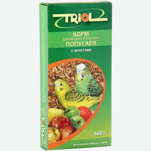 Корм для птиц Triol Криспи для мелких и средних попугаев 500г